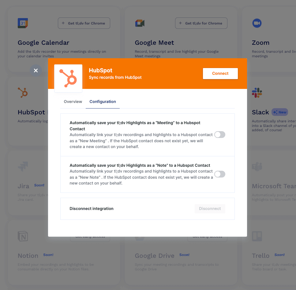 TLDV Connect Portal