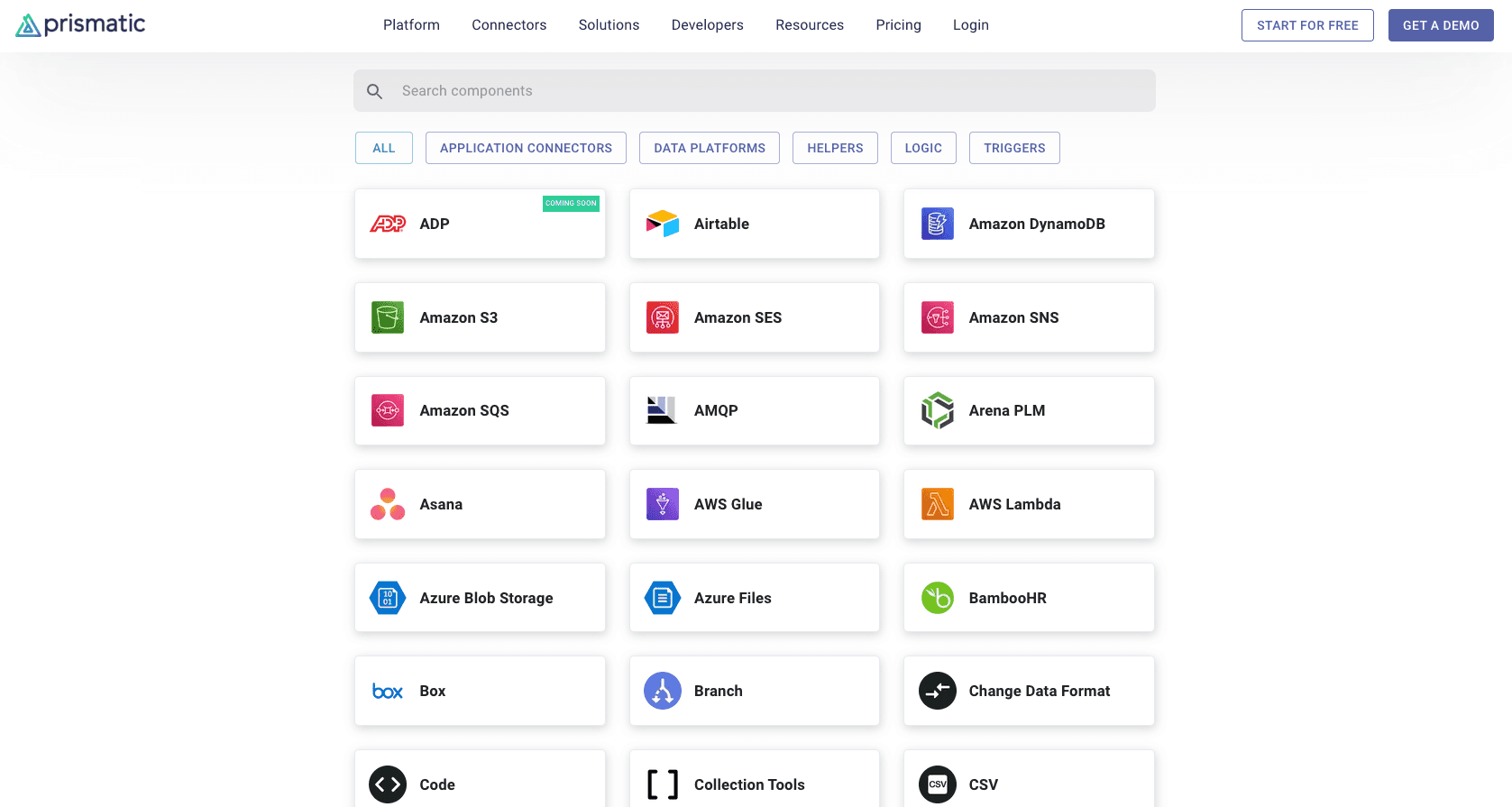 prismatic catalog